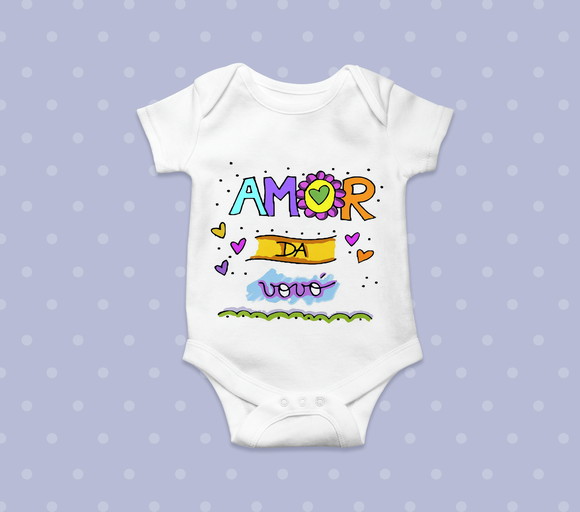 Body Infantil Amor da Vovó