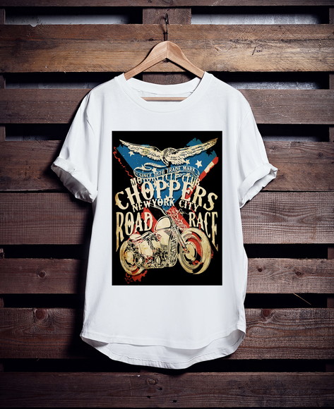 Camiseta Longline Motociclismo