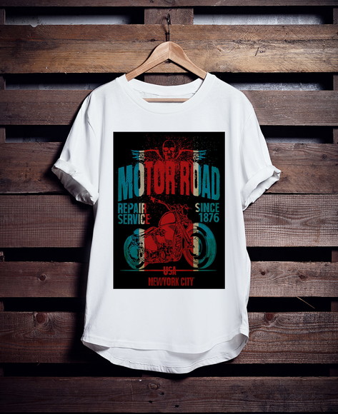 Camiseta Longline Motociclismo