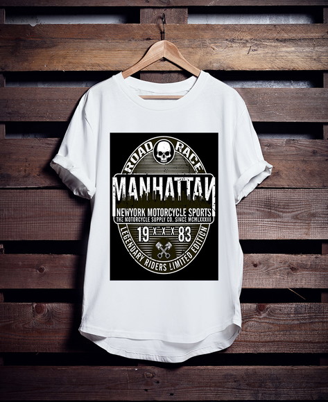 Camiseta Longline Motociclismo
