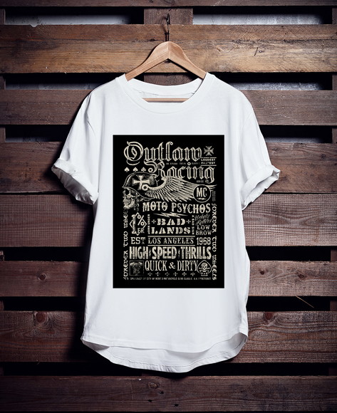 Camiseta Longline Motociclismo