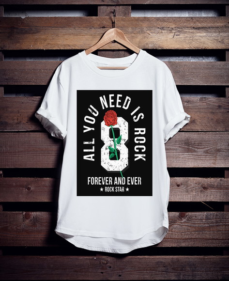 Camiseta Longline Rock