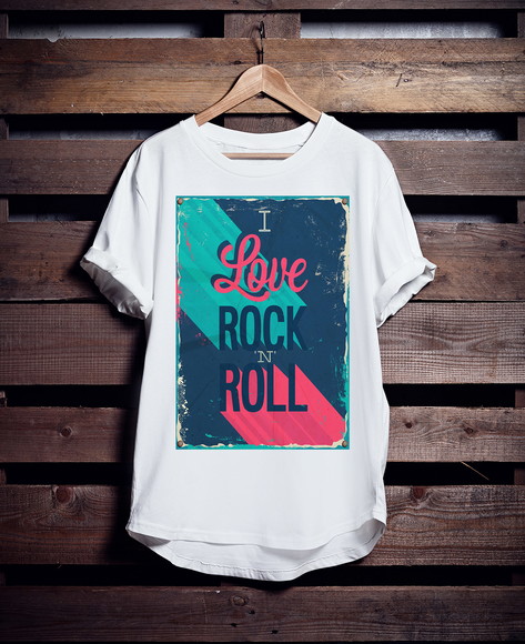 Camiseta I Love Rock Roll