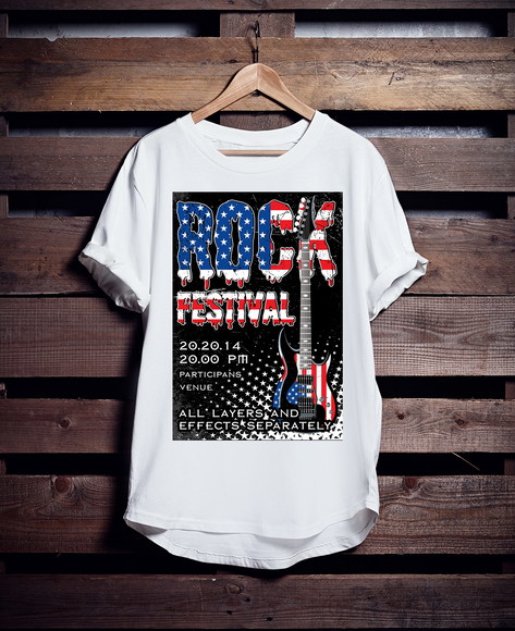 Camiseta Longline Rock Festival