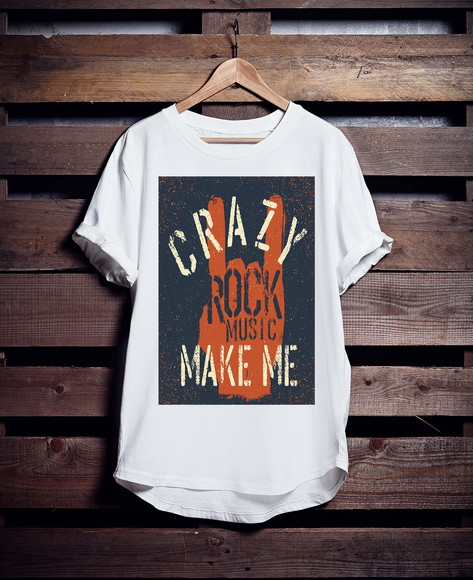 Camiseta Longline Rock Music
