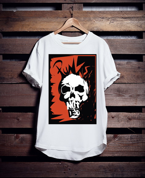 Camiseta Longline Rock N Roll