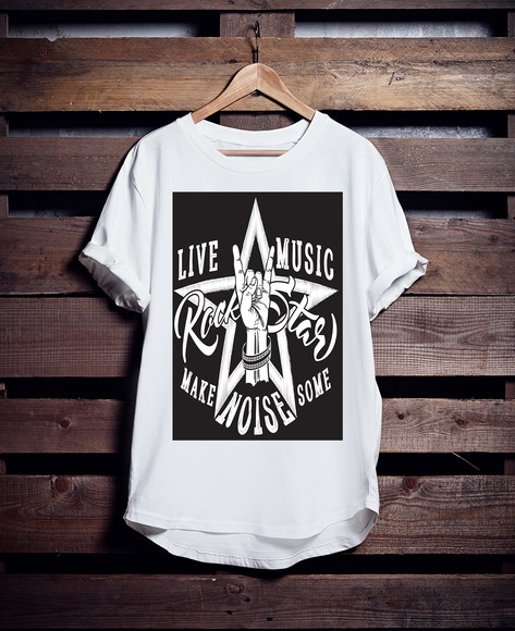 Camiseta Longline Rock Star