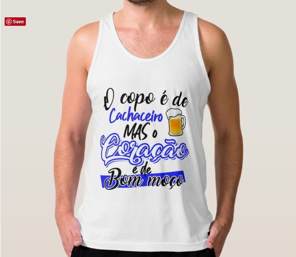 Camiseta Regata O Copo é de Cachaceiro