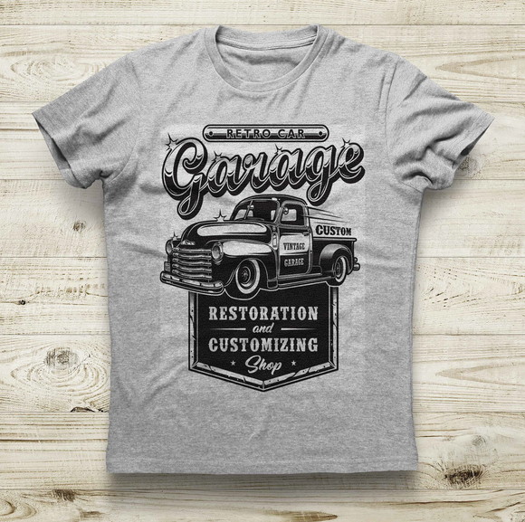 Camiseta Retro Car