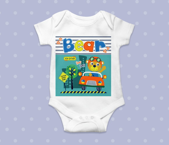 Body Infantil Ursinho