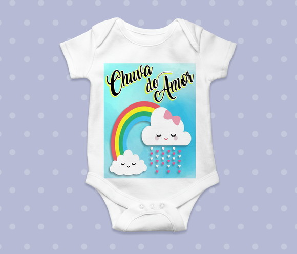 Body Infantil Chuva de Amor