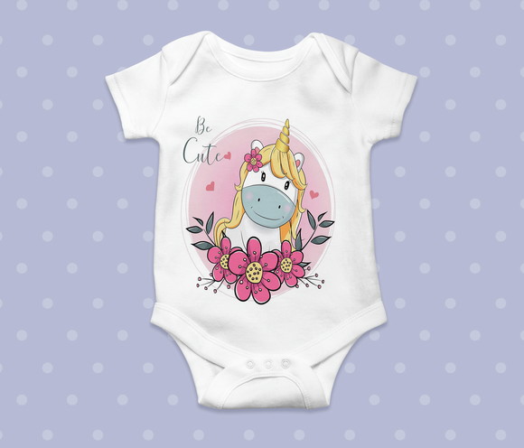 Body Infantil Unicórnio Cute