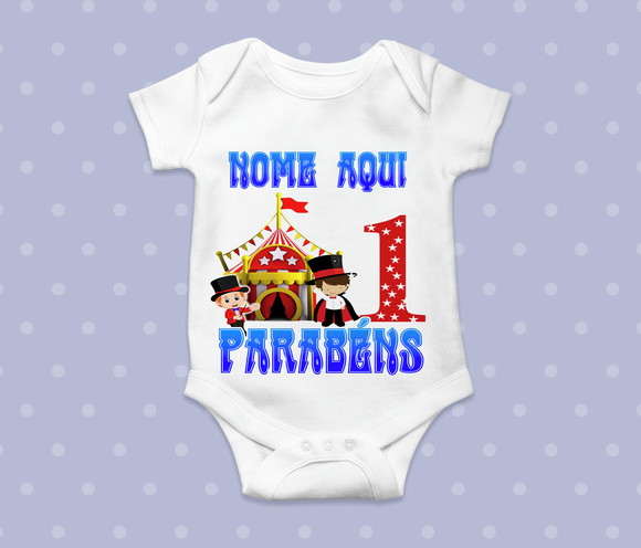Body Infantil Personalizado Circo