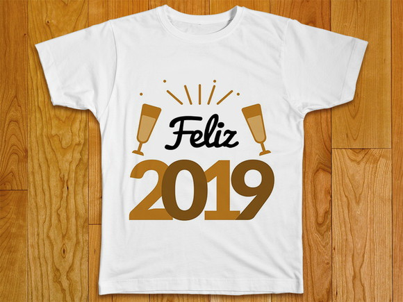 Camiseta Feliz 2019