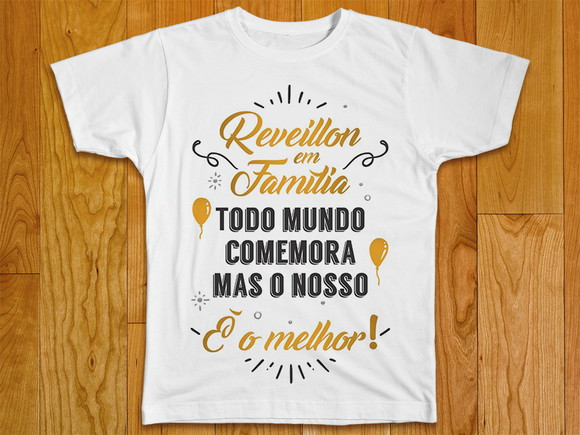 Camiseta Reveillon em Família