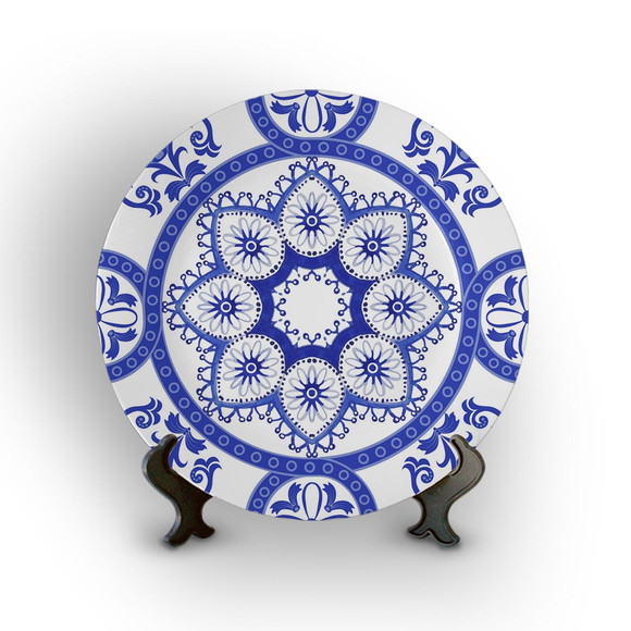 Prato de Porcelana Decorativo