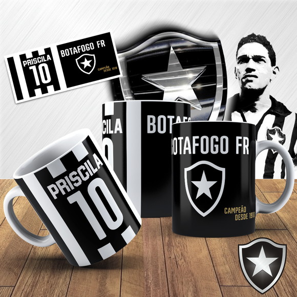 Caneca Porcelana Botafogo