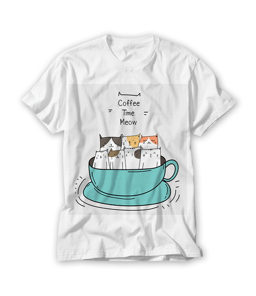 Camiseta Coffee Time Meow
