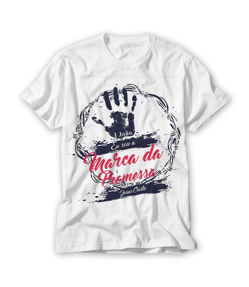 Camiseta Religiosa Eu Sou a Marca da Promessa