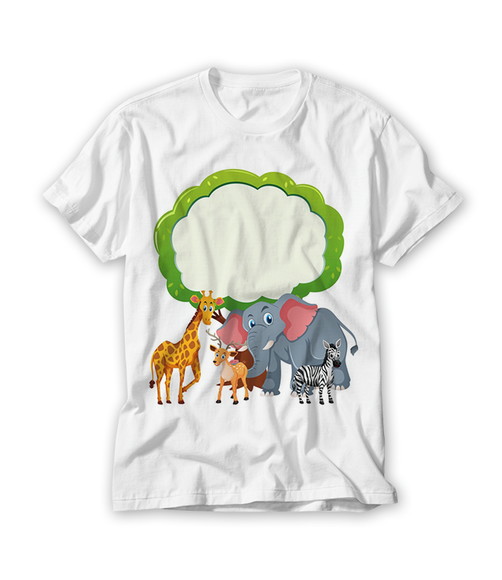 Camiseta Infantil Safari com foto Personalizada