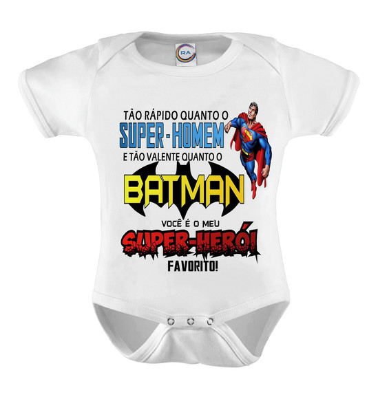 Body Infantil Você É Meu Super Herói Favorito