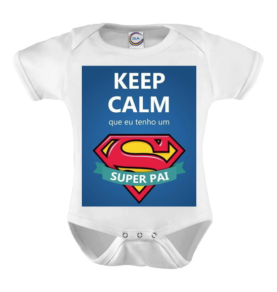Body Infantil Keep Calm Super Pai