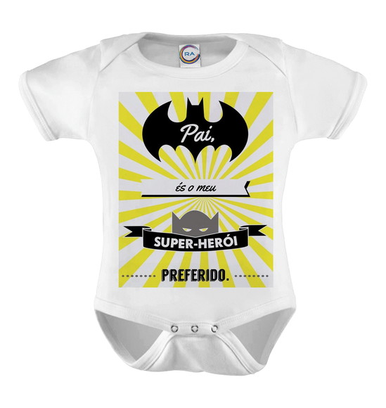 Body Infantil Pai Meu Super Herói Preferido