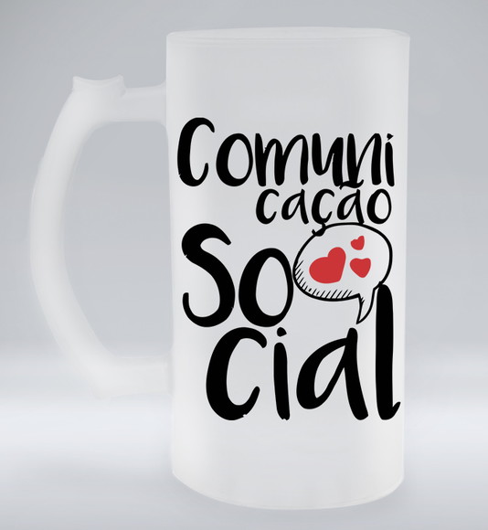 Caneca de Chopp Jateada Comunicação Social