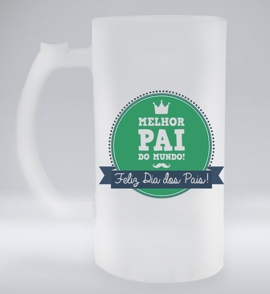 Caneca de Chopp Jateada Melhor Pai do Mundo