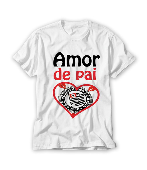 Camiseta Amor de Pai Corinthiano