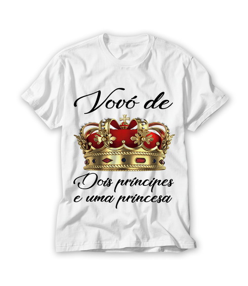 Camiseta Vovó de Principe e Princesa