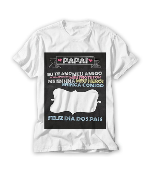 Camiseta Dia dos Pais Personalizada com Foto