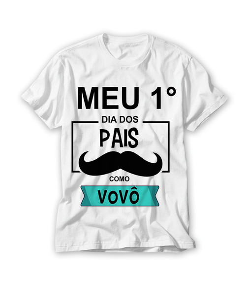 Camiseta Dia dos Pais - Meu Primeiro Dia dos Pais como Vovô