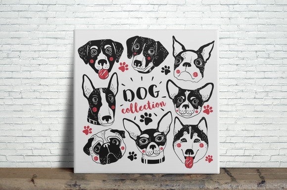 Azulejo Decorativo Dogs