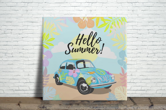 Azulejo Decorativo Hello Summer