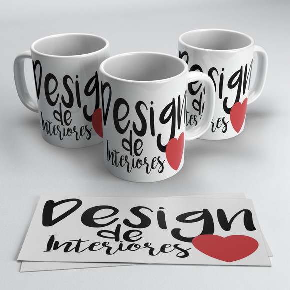 Caneca Profissão Design de Interiores