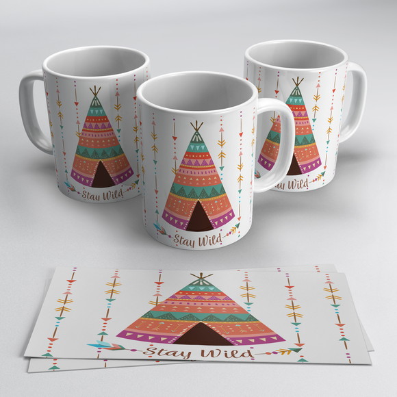 Caneca Porcelana Stay Wild