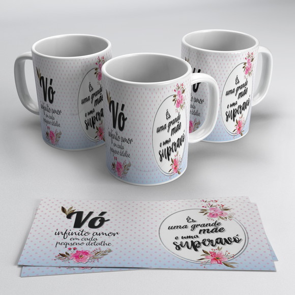 Caneca Porcelana Dia da Avó