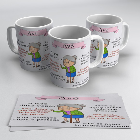 Caneca Porcelana Dia da Avó
