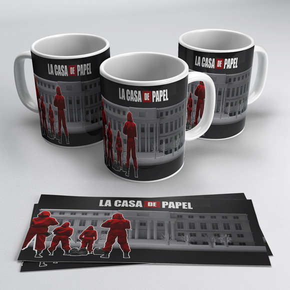 Caneca Porcelana La Casa de Papel