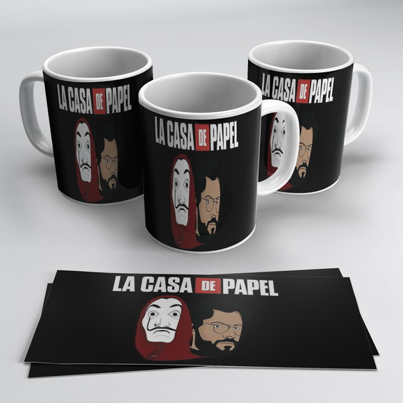 Caneca Porcelana La Casa de Papel