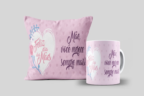 Kit Almofada e Caneca