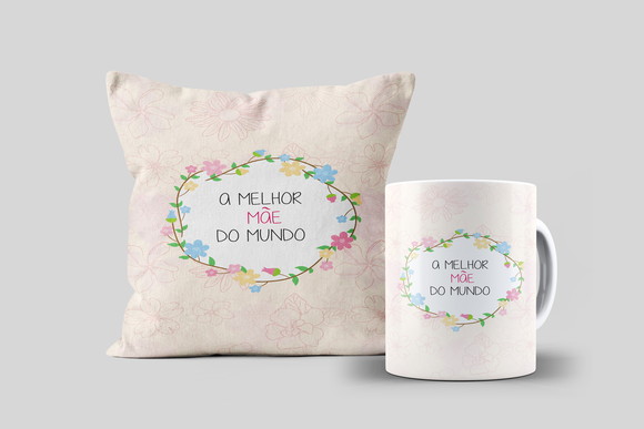 Kit Almofada e Caneca