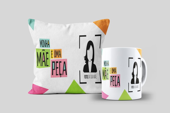 Kit Almofada e Caneca