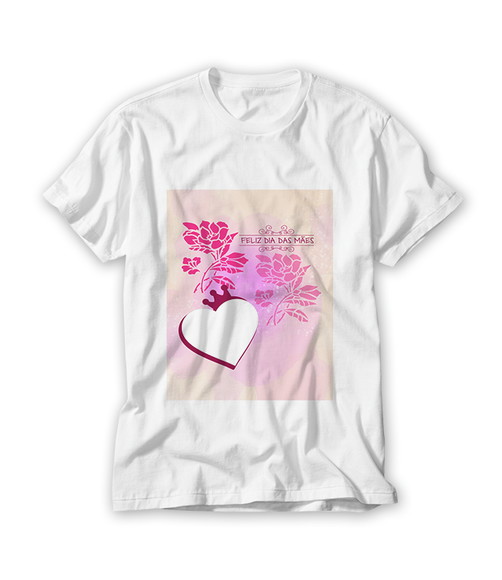 Camiseta Feliz Dia das Mães com foto