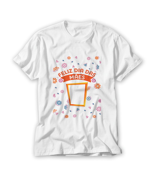Camiseta Feliz Dia das Mães com foto