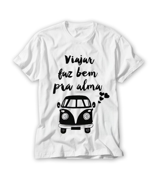 Camiseta Viajar Faz Bem Para a Alma