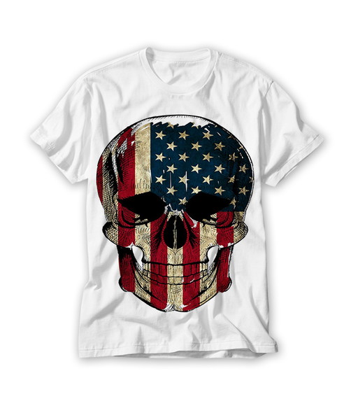 Camiseta Caveira USA