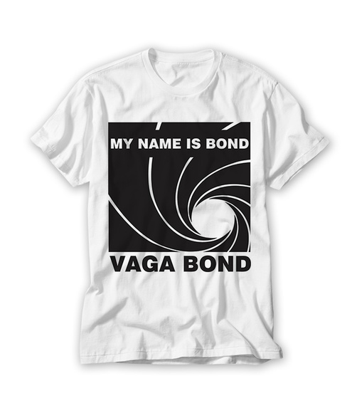Camiseta Divertida My Name is Bond Vaga Bond