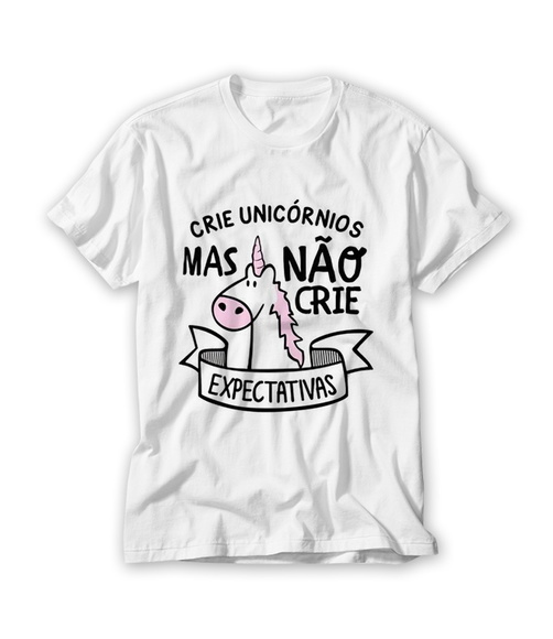 Camiseta Divertida Crie Unicórnios